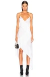 Givenchy Asymmetric Fringe Embellished Dress In Off White