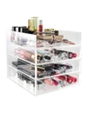 IMPRESSIONS VANITY DIAMOND COLLECTION OPEN TOP 4-TIER ORGANIZER,IMPV-WU17