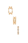 NATALIE B JEWELRY KIANA EAR CUFF SET