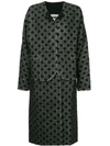 UMA WANG POLKA DOT SINGLE BREASTED COAT