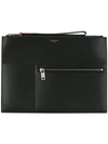 GIVENCHY GIVENCHY DOUBLE POUCH CLUTCH - BLACK