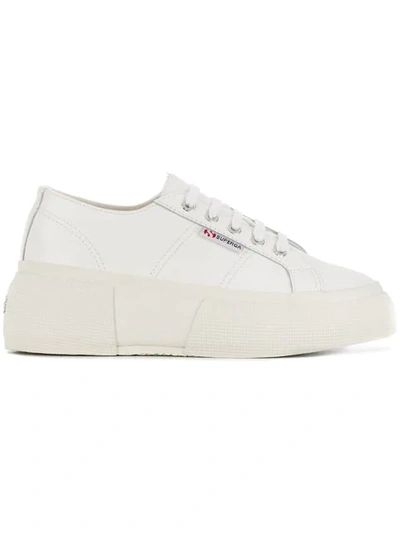 Superga Low Top Trainers In White