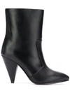 STUART WEITZMAN STUART WEITZMAN CONE HEEL BOOTS - BLACK