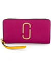 MARC JACOBS MARC JACOBS SNAPSHOT CONTINENTAL WALLET - 粉色