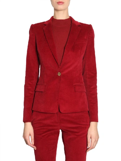 Michael Michael Kors Fitted Blazer In Red
