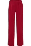 ELIZABETH AND JAMES KELLY STRIPED CREPE TRACK trousers