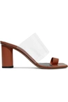 NEOUS CHOST LEATHER AND PVC SANDALS