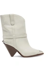 ISABEL MARANT LAMSY METAL-TRIMMED LEATHER COWBOY BOOTS