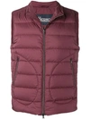 HERNO ZIPPED GILET JACKET