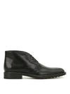 TOD'S LEATHER DESERT BOOTS,10714530