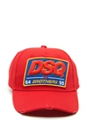 Dsquared2 Dsq Logo Patch Baseball Cap In Red