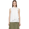 SEE BY CHLOÉ SEE BY CHLOE WHITE SILK BOW BLOUSE