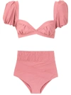 Amir Slama Hot Pants Bikini Set In Neutrals