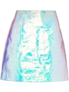 Sies Marjan Holographic Mini Skirt - Metallic In Metallic