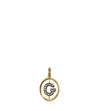 ANNOUSHKA 18CT YELLOW-GOLD AND DIAMOND G PENDANT,74703111