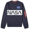 ALPHA INDUSTRIES Alpha Industries NASA Inlay Crew Sweat,178308-077