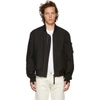 HELMUT LANG HELMUT LANG BLACK BONDAGE BOMBER JACKET