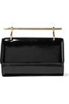 M2MALLETIER M2MALLETIER WOMAN FABRICCA DISTRESSED METALLIC CALF HAIR CLUTCH BLACK,3074457345619418239