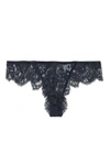 I.D. SARRIERI WOMAN LACE LOW-RISE BRIEFS NAVY,AU 1016843419908230