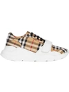 Burberry New Regis Check Sneaker In Multi