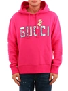 GUCCI GUCCI LOGO PATCHED HOODIE