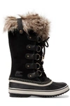SOREL JOAN OF ARCTIC FAUX FUR-TRIMMED WATERPROOF SUEDE AND RUBBER BOOTS