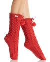 UGG POMPOM FLEECE-LINED SOCKS,1014837