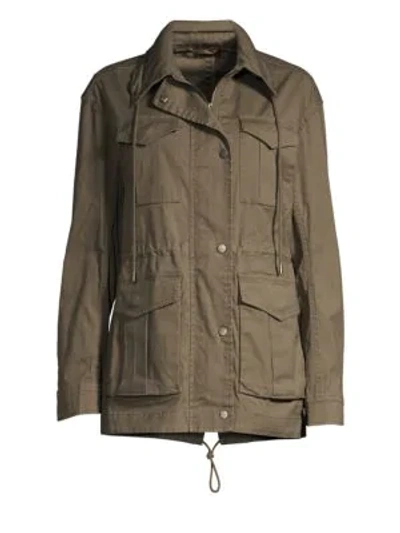Atm Anthony Thomas Melillo Enzyme Wash Utilitarian Field Jacket In Faded Army