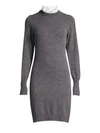 SANDRO Ruffle Collar Sweater Dress