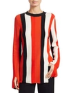 AKRIS PUNTO Striped Wool Pullover