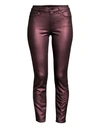 7 FOR ALL MANKIND Metallic Ankle Skinny Jeans
