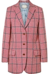 GUCCI Prince of Wales checked wool-blend blazer