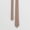BURBERRY 窄版剪裁马术骑士格纹丝质领带,80050731