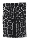 SAINT LAURENT SAINT LAURENT LEOPARD PRINT SCARF