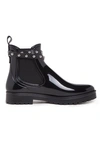 RED VALENTINO RED VALENTINO STUDDED ANKLE RAIN BOOTS