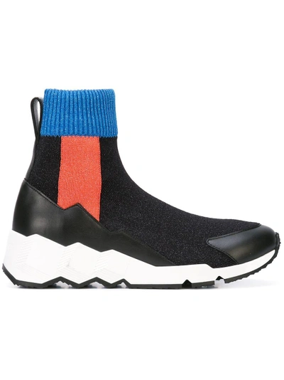Pierre Hardy Flash Comet Knitted Sneakers In Multicoloured