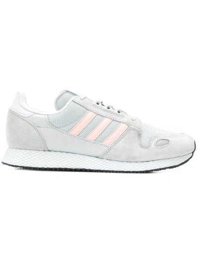 Adidas Originals Adidas Grey And Pink Zx 452 Spzl Suede Sneakers