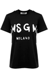 Msgm T-shirt With Logo In Black