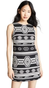 ALICE AND OLIVIA CLYDE SHIFT DRESS