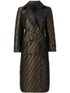 FENDI FF MOTIF TRENCH COAT