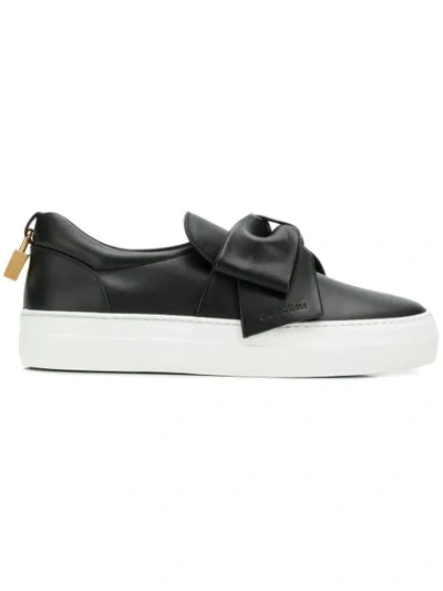 Buscemi Bow Trainers In Black