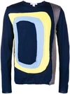 COMME DES GARÇONS SHIRT COMME DES GARÇONS SHIRT CUT OUT DETAIL SWEATER - BLUE