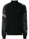 TELFAR TELFAR TURTLE NECK SWEATER - BLACK