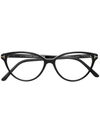 TOM FORD TOM FORD EYEWEAR CAT EYE SHAPED GLASSES - BLACK