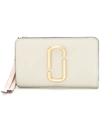 Marc Jacobs The Snapshot Compact Wallet In Grey