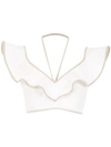 FRAMED DOUBLE LAYER CROPPED TOP