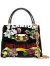 DOLCE & GABBANA FASHION FLORAL TOP HANDLE BAG