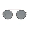 FENDI FENDI BLACK AND RED CIRCLE SUNGLASSES