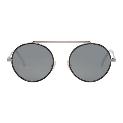 Fendi Round Frame Sunglasses In 0v81druth