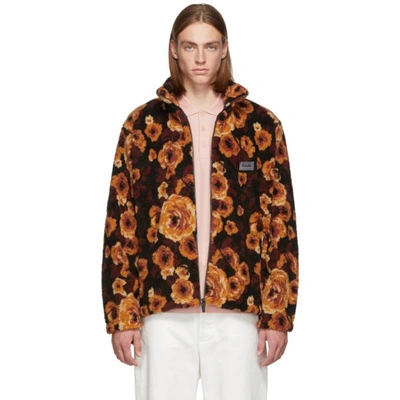 Napa By Martine Rose Floral Zipped Jacket - Brown In Brnfant92